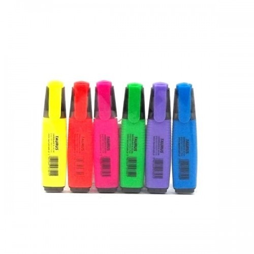 TAURUS Zakreślacze komplet 6 sztuk TAU129