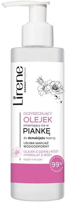 Lirene Lirene Pielęgnacja Oczyszczająca - Kojący olejek zmieniający się w piankę Dzika Róża 150ml