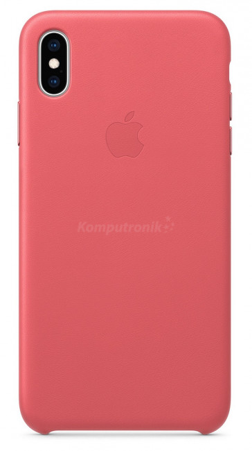 Apple iPhone XS Max Leather Case zgaszony róż (MU6A2WB/A)
