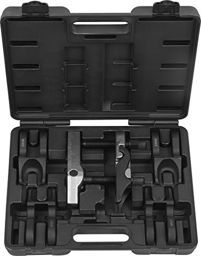 KS Tools KS Tools 4500970 uniwersalny wyciskacz z przegubem kulowym, zestaw z wymiennymi widelcami, średnica 20/22/24/27/30 mm 450.0970