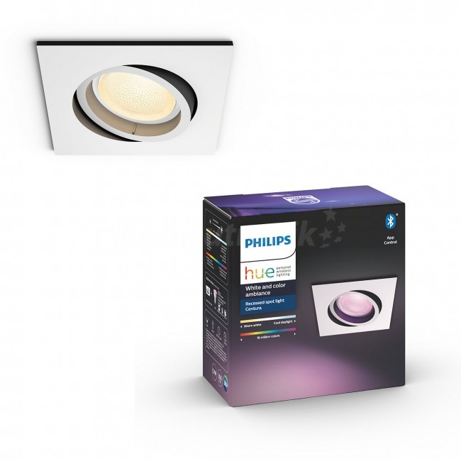 Philips Hue lampa sufitowa Centura wbudowana biały 1x5.7W kwadrat