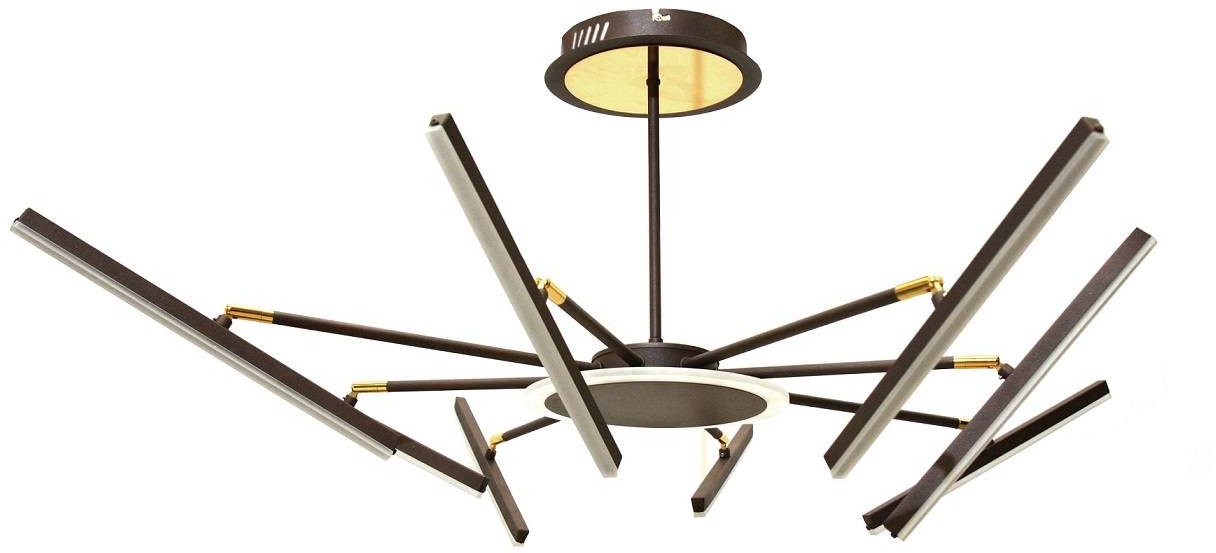Decorativi Lampa sufitowa złota brązowa na pilota LED 38W 446 Decorativi 446