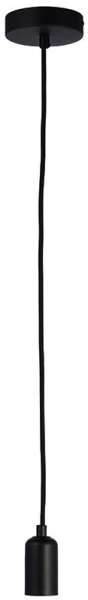 Endon Industrialna LAMPA wisząca STUDIO 76581  metalowa OPRAWKA na żarówkę ZWIS loft czarny