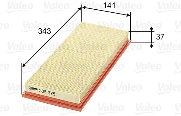 Valeo filtr powietrza panelowy 585376 585376