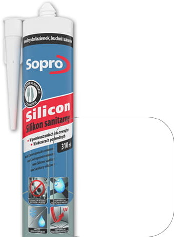 Sopro Silikon sanitarny bezbarwny 00 310 ml