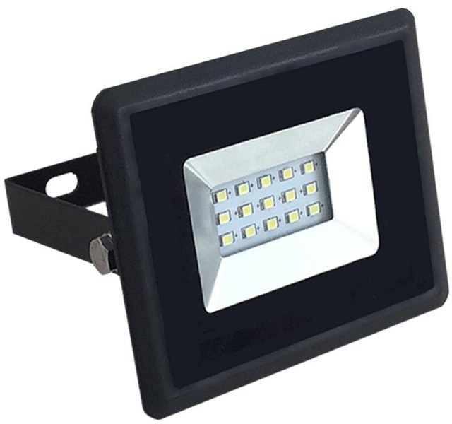 v-tac Projektor LED V-TAC 10W Czarny E-Series IP65 VT-4011 Niebieski 850lm