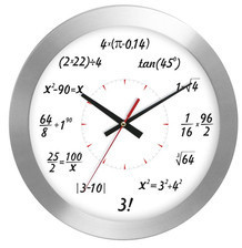 Atrix Zegar aluminiowy matematyka #8 AL2412M8