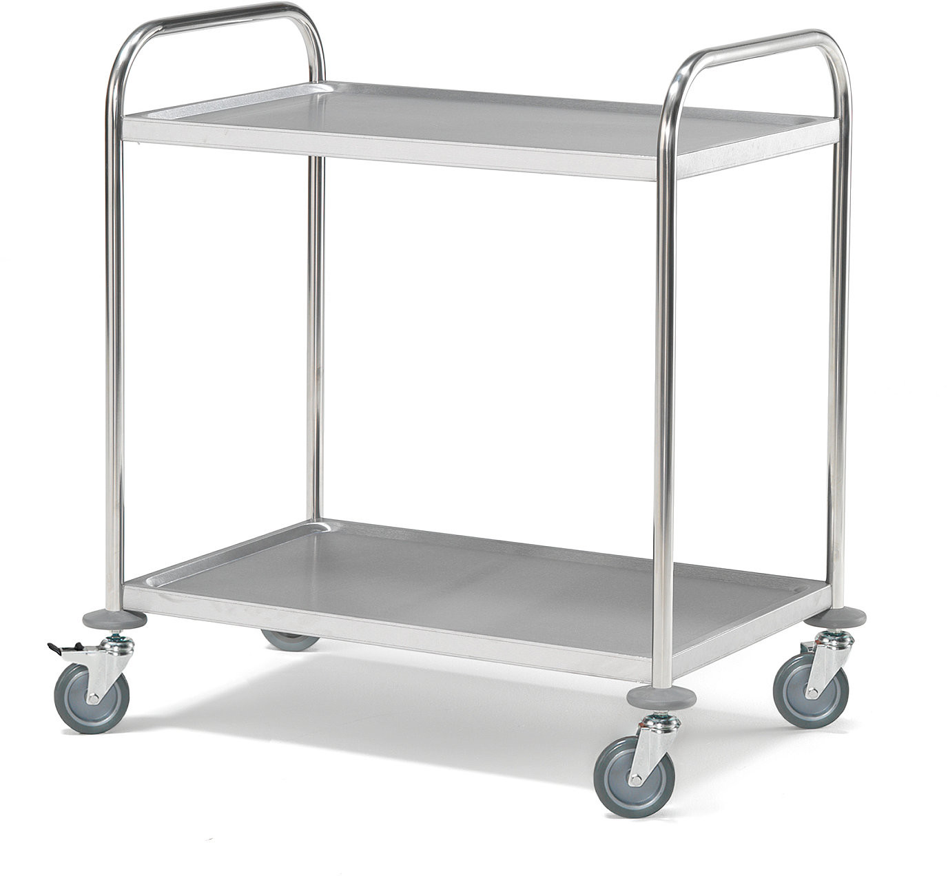 AJ Wózek z dwiema półkami stal nierdzewna 100kg 860x530x940 mm 27004