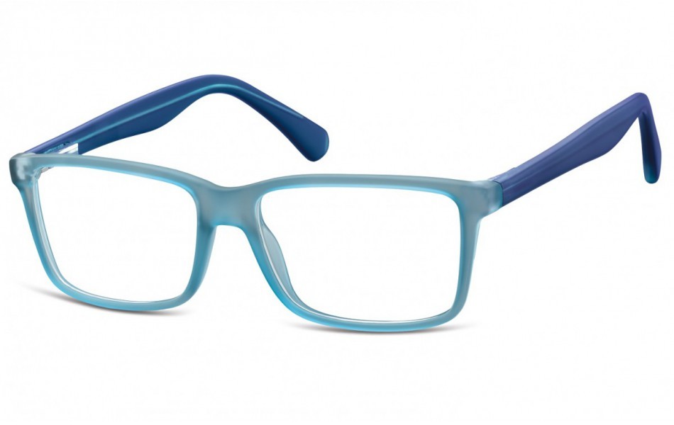 Sunoptic Okulary oprawki korekcyjne Nerdy zerówki Flex CP162D niebieskie