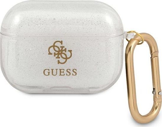 Guess Guess GUAPUCG4GT AirPods Pro cover Transparent Glitter Collection GUE1122CL