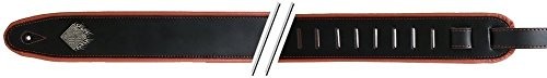 Fire & Stone Fire & Stone 531600 Gitarrengurt Comfort Edition Schwarz/Orange 531600