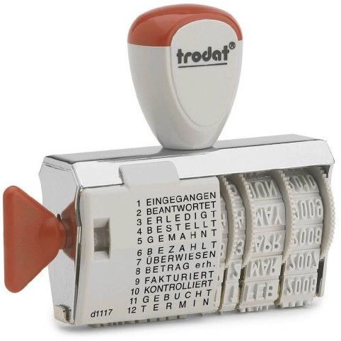Trodat CLASSIC LINE 1117 pasek słowo stempel z datą 1117