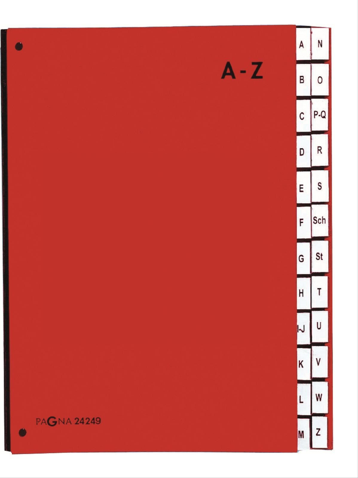 Pagna Przekładka indeksująca Color 24 Fächer A-Z rot 24249-01
