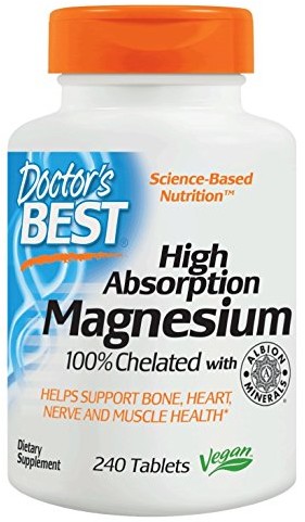 DOCTORS BEST Doctor's Best High Absorption Magnesium, 100% Chelated - 240 tabletek