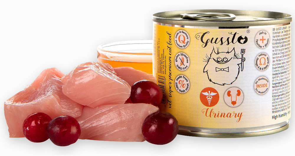 Gussto Gussto karma mokra dla kotów - puszka 200g Urinary