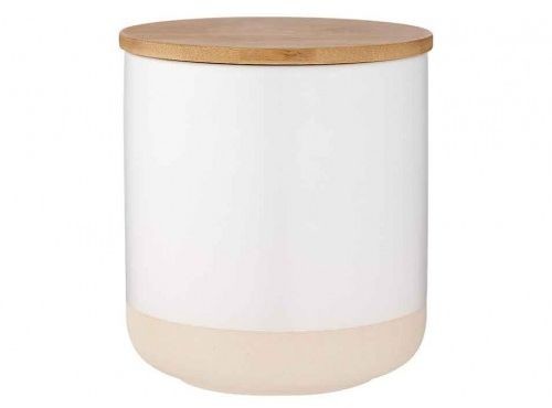 Ladelle POJEMNIK KUCHENNY Z POKRYWKĄ Ladelle Canister Host White 13 cm - biały L62545