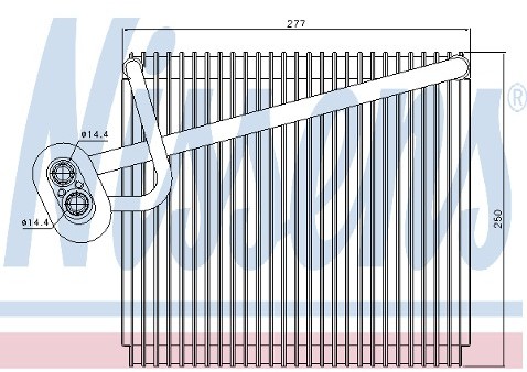 NISSENS Parownik, klimatyzacja 92289