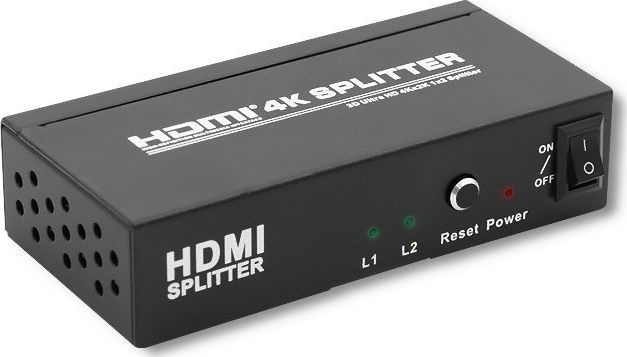Qoltec Rozdzielacz aktywny Splitter HDMI v 1.4 | 1x2 52355