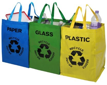 Premier Housewares Premier housewares 1900261 kieszenie na papier z recyklingu, tworzywa sztucznego i szkła, 3-częściowy zestaw 1900261