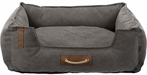 Trixie Föhr Be Nordic łóżko dla psa, 60 × 50 cm, ciemnoszare, dla psa