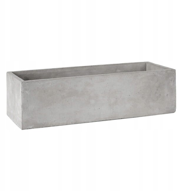 Osłonka doniczki rynna 22 cm szary beton