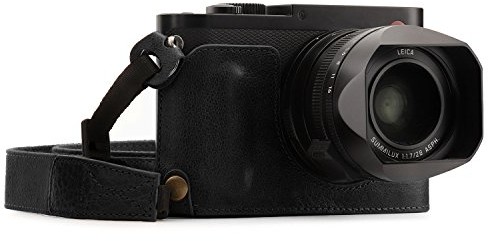 Leica megagear Q (typ 116) EVER Ready prawdziwej skóry aparat w miejscu torba z paskiem do noszenia na ramieniu MG1400