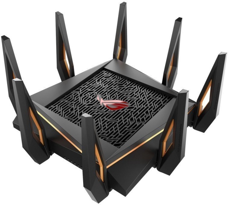 Asus GT-AX11000 Tri-band WiFi Gaming Router ROG Rapture 802.11ax 10/100/1000 Mbit/s Ethernet LAN RJ-45) ports 4 Antenna type 90IG04H0-MU9G00