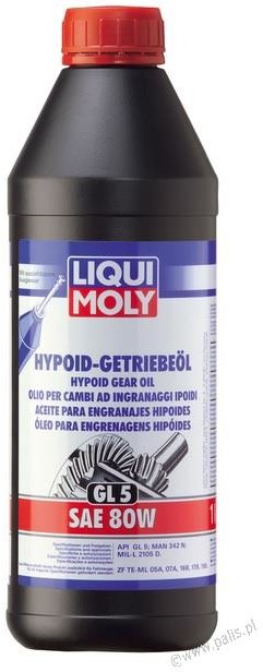 LIQUI MOLY Hipoidalny Olej Przekładniowy GL5 80W 1 litr Liqui Moly 1025 1025
