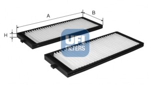 UFI Filtr, wentylacja przestrzeni pasażerskiej 53.333.00 53.333.00