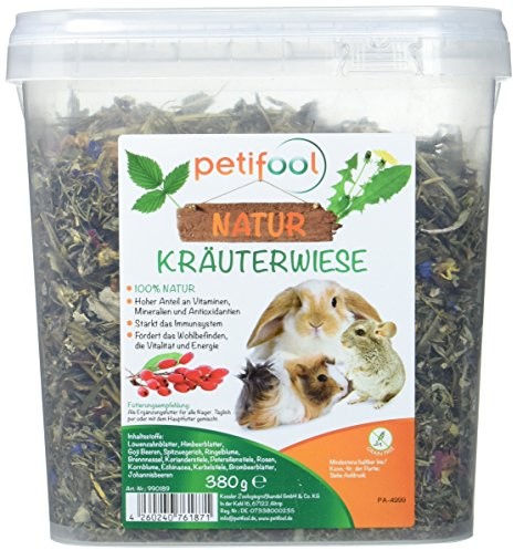 petifool dobar  nastolatków-uzupełnienie podszewka zioła łąka, naturalny i zdrowe królików, 1er Pack (1 X 380 G) 990189