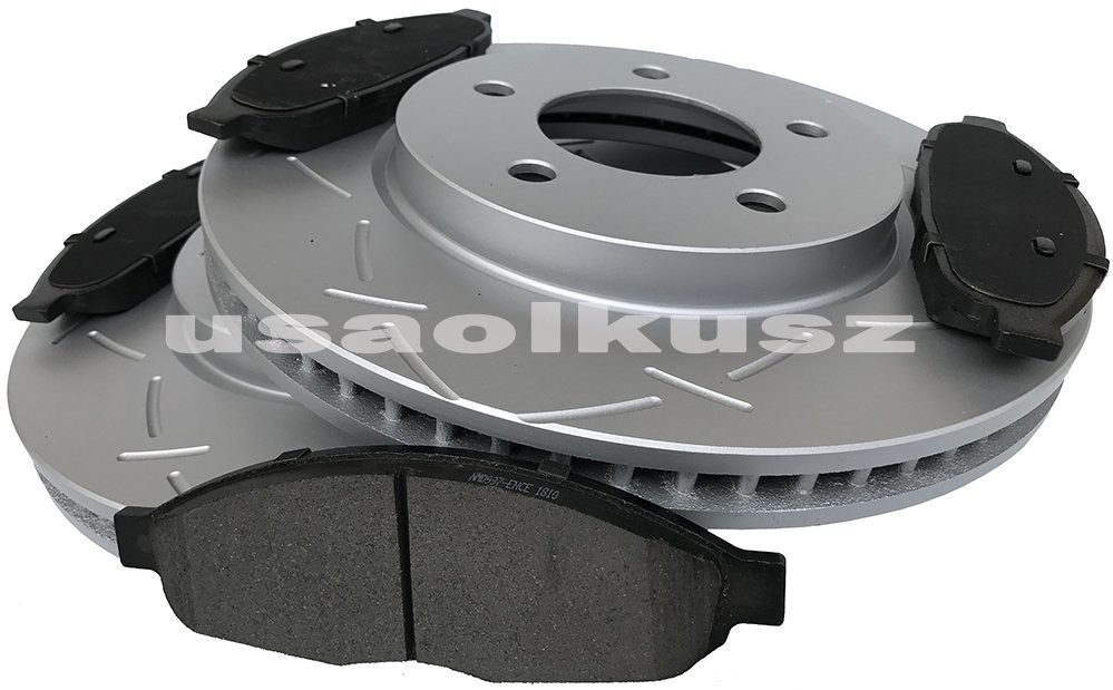 Przednie tarcze oraz klocki hamulcowe Chrysler Pacifica 2008 53019+DNA997