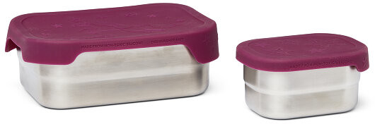 Ergobag Ergobag stal nierdzewna Pudełko śniadaniowe Set 2cz. 17 cm pferdestar ERG-EBD-001-001