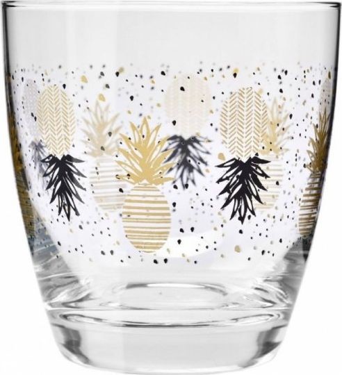 Krosno KRONO SZKLANKI DECO 370 ML 2SZT ANANASY 5900345856063