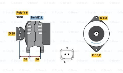 BOSCH Alternator 0 986 042 191