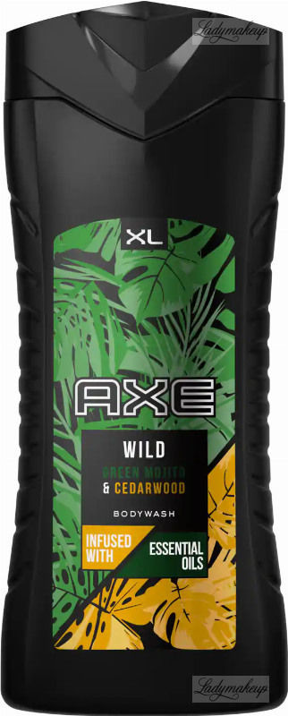 Axe WILD Bodywash - Żel pod prysznic dla mężczyzn - Zielone Mojito i Drzewo Cedrowe - 400 ml