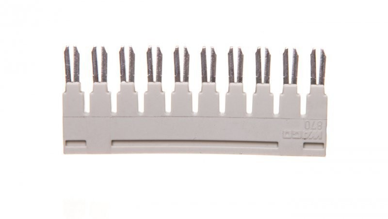 Wago Mostek grzebieniowy 10-torowy jasnoszary 870-410 870-410