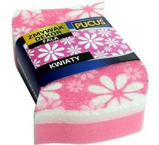 Pucuś Zmywak Dekor kwiaty 1szt