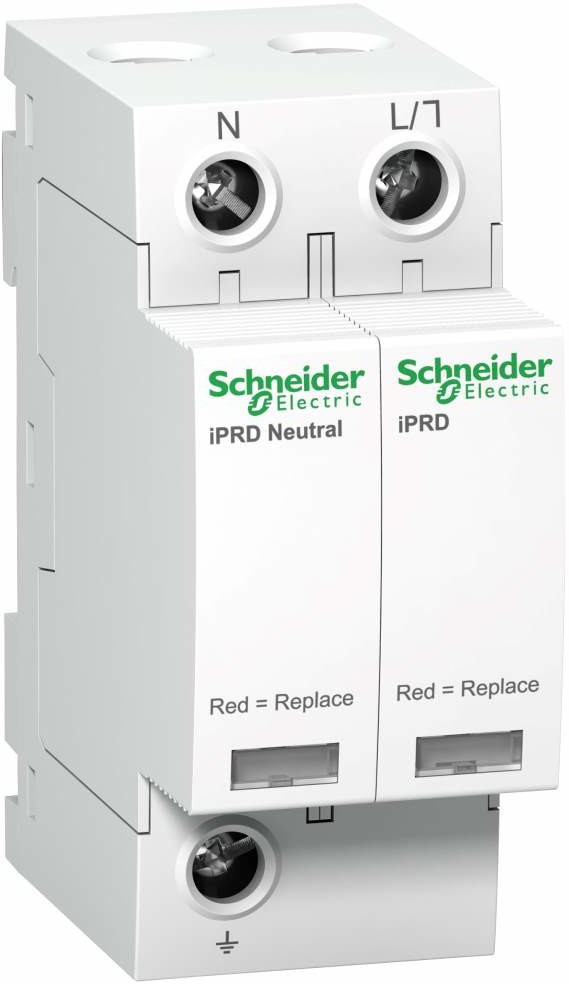 SCHNEIDER Ogranicznik-przepięć-iPRD40r-1P+N-T2-40kA-ze-stykiem A9L40501