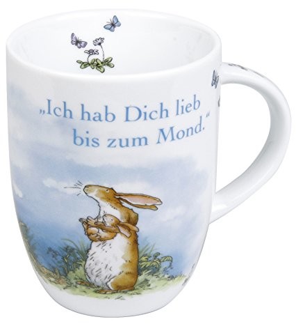 Könitz kubek z napisem Ich hab Dich lieb bis zum Mond (produkt może nie być dostępny w języku polskim), wielokolorowa, 12.0x8.0x10.3 cm K1111030780