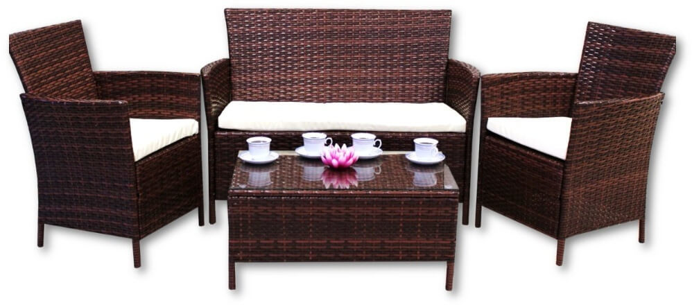 GardenPlus+ Zestaw mebli rattanowych na balkon SAD0849