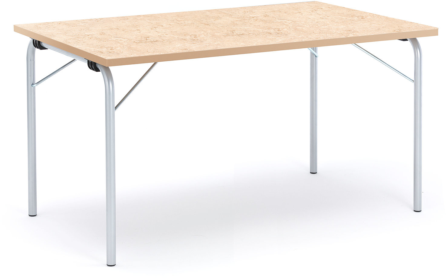 AJ Produkty Foldable table Nicke 1400x800 TabletopForbo marmoleum decibel Barley 27