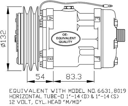 NRF Kompresor, klimatyzacja NRF 32138