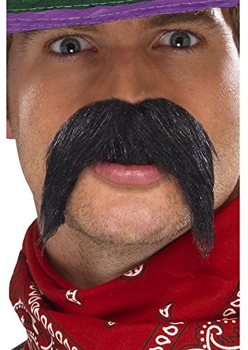 Smiffys 39284 Big i bushy gringo tash, czarna 39284