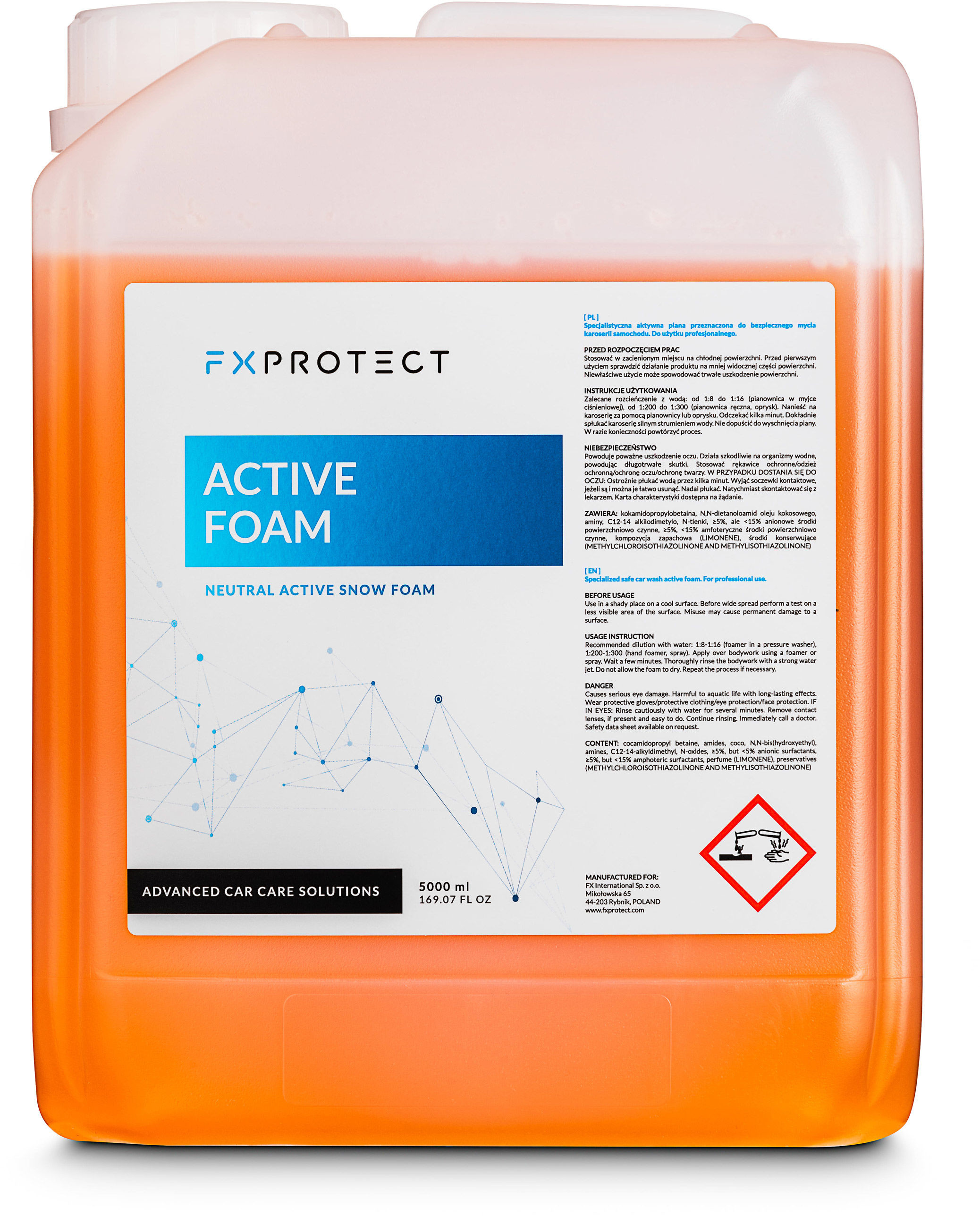 Fx protect FX PROTECT Active Foam  piana aktywna do mycia wstępnego 5l FX000027