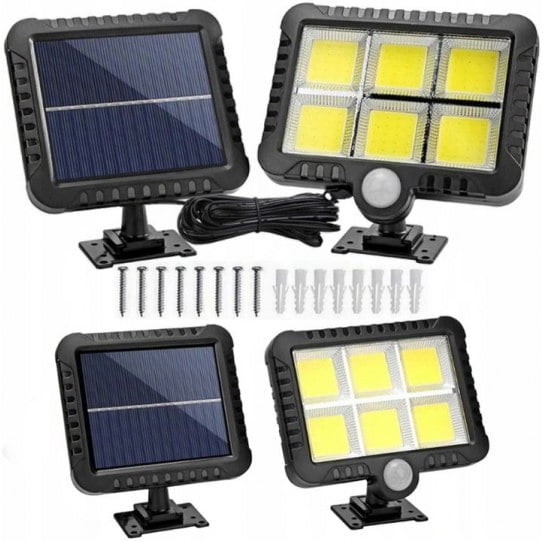 Lampa solarna z czujnikiem ruchu zmierzchu 120 led