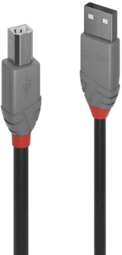 Lindy 36673 Kabel USB 2.0 A-B czarny Anthra Line 2m LY-36673