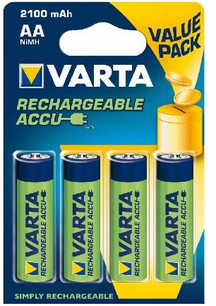 Varta Basic Line akumulatorów, AA, 2100 mAh, 4 sztuki 56616101404