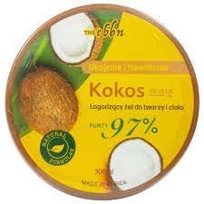 TheEbbn Kokos łagodzący żel do twarzy ciała 300ml