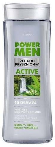 Joanna Żel pod prysznic 4w1 Power Men Active konopie i witamina PP 300ml