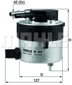 KNECHT Filtr paliwa KL 568